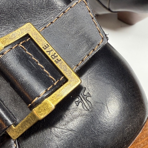 FRYE High Heel Boho Cowgirl Roper Boots  Leather Andrea S-490 Sz 7 - Picture 5 of 10